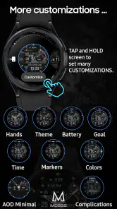 MD335 Hybrid watch face screenshot