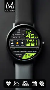 MD339 Digital watch face screenshot