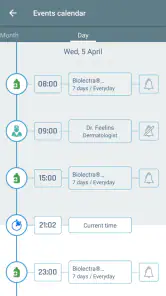 Medical records screenshot