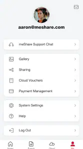 meShare screenshot