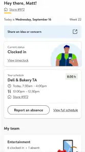 MyWalmart screenshot