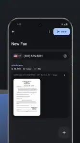 mFAX - Fax from Phone screenshot
