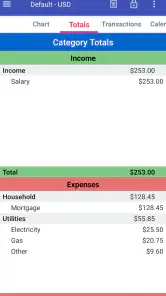 MoBill Budget and Reminder screenshot