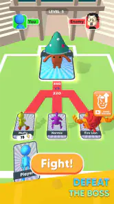Monster Draft : Merge Runner screenshot