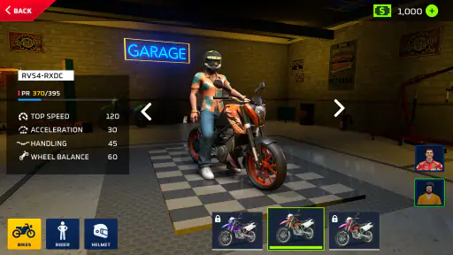 Moto Bike Stunt Wheelie Game screenshot
