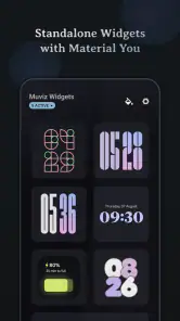 Muviz Widgets: Clock, Music., screenshot