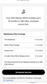 MyNISSAN® screenshot