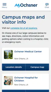 MyOchsner screenshot
