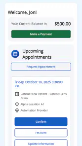 myPatientVisit Portal screenshot