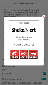 MyShake Earthquake Alerts screenshot