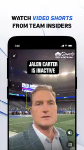 NBC Sports Philadelphia screenshot