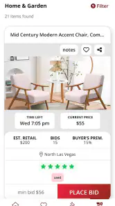 Nellis Auction screenshot