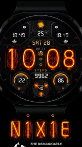 Nixie Digital - Wear OS Face screenshot