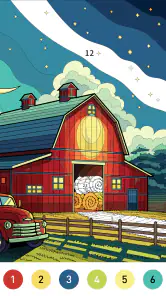 Nostalgia Color by number game screenshot