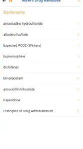 Nurse's Drug Handbook screenshot