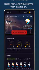 NWS Weather Report screenshot