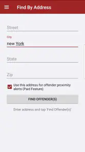 Offender Locator screenshot
