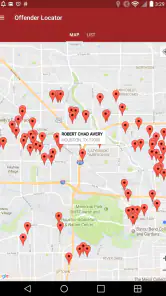 Offender Locator screenshot