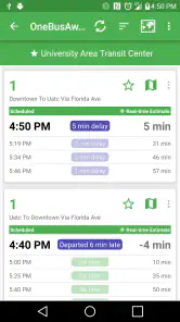 OneBusAway screenshot
