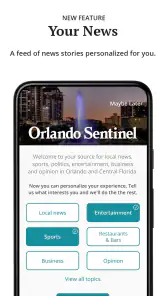 Orlando Sentinel screenshot
