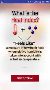 OSHA NIOSH Heat Safety Tool screenshot