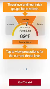 OSHA NIOSH Heat Safety Tool screenshot