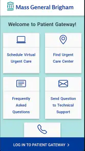 Patient Gateway screenshot