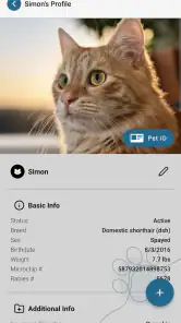 PetPage screenshot