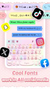 Pink Cute Hippo Theme screenshot