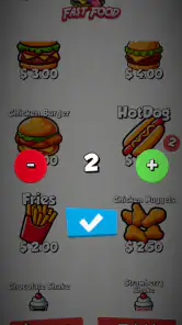 Play Pretend Food Menu screenshot