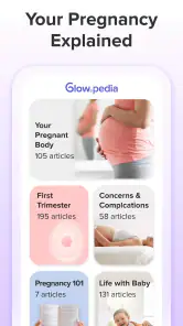 Pregnancy Tracker App | Glow screenshot