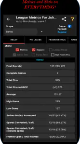 Premier Bowl Scorekeeper screenshot