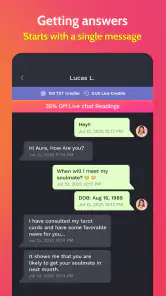 Psychic Reading Txt: Live Chat screenshot