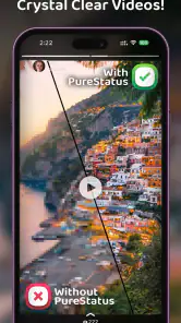PureStatus: ByeBye Blur Status screenshot