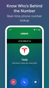Radaris Caller Id Phone Lookup screenshot