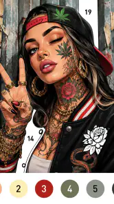Rebel Color Paint By Number screenshot