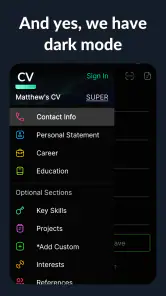 Resume Builder - CV Engineer screenshot