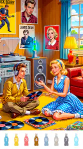 Retro Vibes Paint by Number screenshot