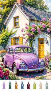 Retro Vibes Paint by Number screenshot