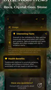 Rock & Crystal Identifier App screenshot