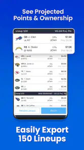 RotoGrinders Daily Fantasy screenshot