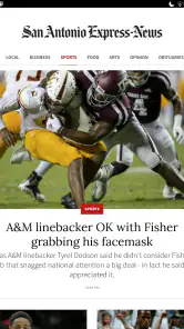 San Antonio Express-News screenshot