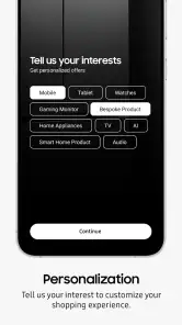 Shop Samsung screenshot