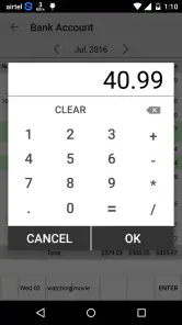Simple Checkbook Ledger screenshot