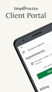 SimplePractice Client Portal screenshot