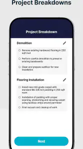 SimplyWise Cost Estimator screenshot
