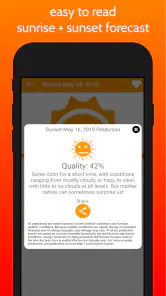 SkyCandy - Sunset Forecast App screenshot
