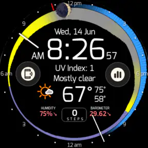 SkyHalo Weather for Wear OS screenshot