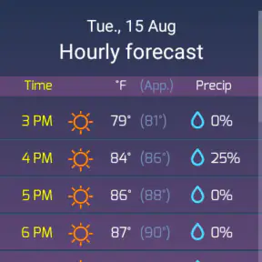 SkyHalo Weather for Wear OS screenshot