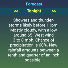 SkyHalo Weather for Wear OS screenshot